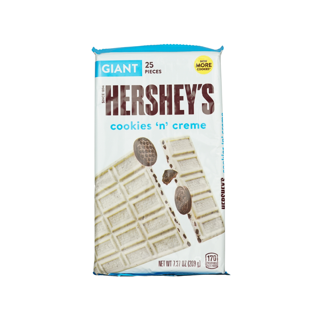 Giant Hershey's Cookies 'n' Creme Candy Bar 170g